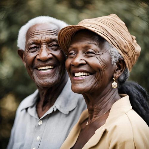old black happy couple enjoying retirement in kenya